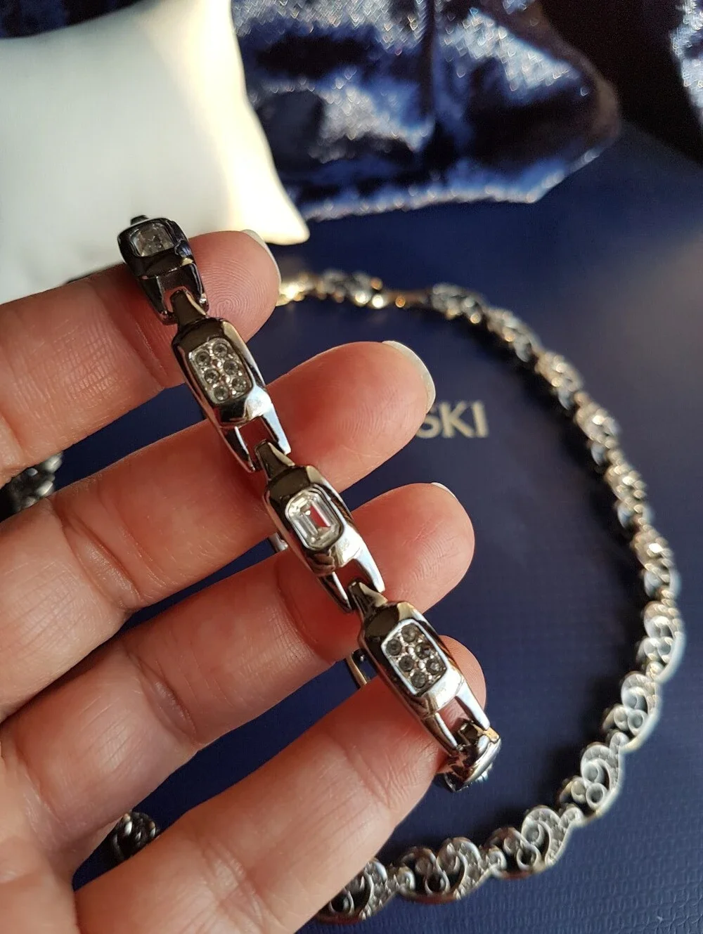Swarovski authentic gunmetal